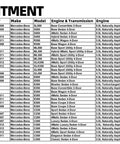 Fitment chart for Quality Heater Control Valve For Mercedes Benz And Dodge Sprinter Engine Coolant Regulator.