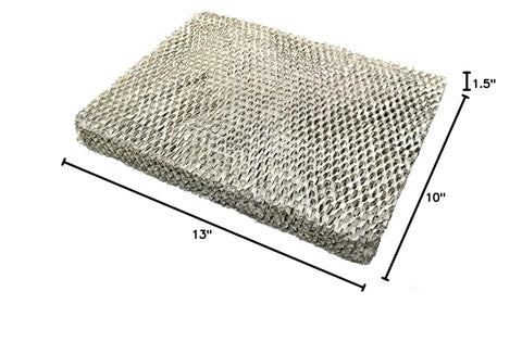 Two Pack Humidifier Filter Pad Replacement For Lennox Healthy Climate 35 X2661, 10 x 13 x 1.5 inch aluminum mesh close-up