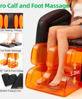 Zero Gravity Full Body Massage Chair With Upgraded 10 Roller Shiatsu System For Deeper Tissue Kneading showcasing foot massage feature