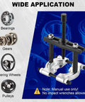 5 Ton Bearing Puller Set With 2 Inch And 3 Inch Jaws Beefy Heavy Duty Bearing Separator And Wheel Hub Axle Puller Kit