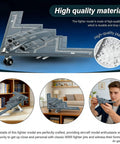 One To Two Hundred Scale B Two Spirit Stealth Bomber Model Kit displayed on desk with high-quality plastic inset