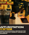 Heavy Hitter 20V Max Brushless Cordless Drill Driver with Anti-Rotation System for safe operation during home repair tasks.