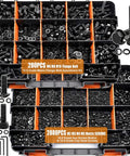 Heavy Duty 3160Pcs Metric Bolts And Nuts Kit With Flange Bolts Hex Socket Button Screws Cap Head Screws And Washers 42 Sizes
