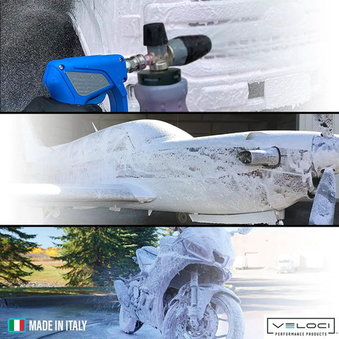 PF22 Foam Cannon With Wide Mouth 32 Oz Bottle For Pressure Washer Ideal For Home And Pro Car Washes And Commercial Grade Use Patented Foam Nozzle Delivers Thick Foam For Cars Trucks SUVs And Motorcycles Includes Tubing And Fittings