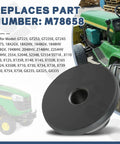Spacer Replacement M78658 Black Fits Deere D Series F GX X L And 115 125 190C 2305 2148HV S2048 Mowers Bolt On Easy Install Durable OEM Grade Replacement Part black spacer shown with Deere mower models