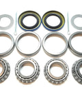 Two Pack Heavy Duty Trailer Axle Hub Wheel Bearing Kits for 2000 Lb Axles With L44643 L44610 Bearings Spindle One Inch includes seals