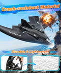 B2 Spirit Stealth Bomber RC Plane Ready to Fly 2CH Remote Control with 6 Axis Gyro Stabilizer in mid-flight explosion scene