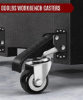 Built Tough Retractable Workbench Caster Kit Moves Heavy Shop Load With Zero Sweat Smart Step Brakes close-up of durable caster wheel