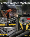 Ultra Portable Mini Stick Welder 110V 130A MMA Arc Welding Machine For On The Go DIY Projects with sparks and metal examples