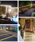 LED Rope Lights 100ft Outdoor Waterproof String Lights For Eaves Yards And Garden Easy Setup For Christmas Decor