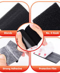 Heavy Duty Hook And Loop Interlocking Tapes 2 Inch By 4 Inch 10 Pairs Self Adhesive Mounting Strips for Picture Hanging details