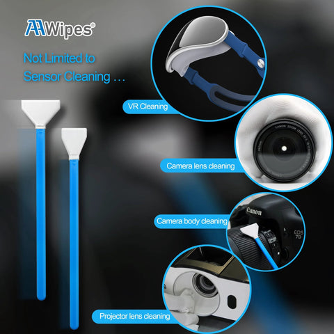 AAWipes 16 mm sensor cleaning swabs for APS-C DSLR cameras, 20-pack with blue handles