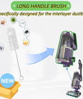 Long handle brush for interlayer dustbin next to upright vacuum cleaner, PowerDetect Compatible Replacement Vacuum Filter Kit.