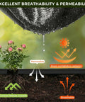 Heavy Duty Weed Blocker Landscape Fabric 3ft By 50ft Polypropylene Geotextile Ground Cover with permeability features