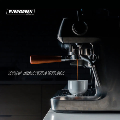 Espresso machine with Bottomless 54mm Portafilter Kit With 53mm Distributor And Tamper For Breville Barista Express.