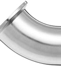 Beefy Stainless Steel 304 Sanitary Fitting 45 Degree Clamp Elbow For One And Half Inch Tube OD shown sideways