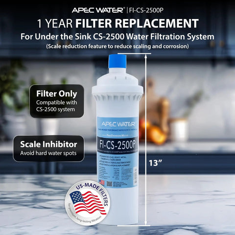FI-CS-2500P Replacement Filter For CS-2500P Water Filtration System High Flow Performance Easy Twist And Lock Replacement