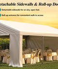 Beastly Sturdy Heavy Duty Party Tent For Outdoor Events, Backyard Wedding Gazebo Canopy With Removable Sidewalls And Sand Bags