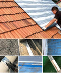 Heavy Duty Self Adhesive Roofing Felt Tape With Reflective Aluminum Foil Backing Waterproof Asphalt Shingle Underlayment Roll in use on roof.
