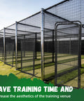 Heavy Duty Baseball Batting Cage Door With Freestanding Steel Frame For Easy Access shown in training venue