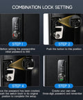 Combination lock setting instructions for Wall Mounted EV Charger Protection Box Drip Proof Charging Case.