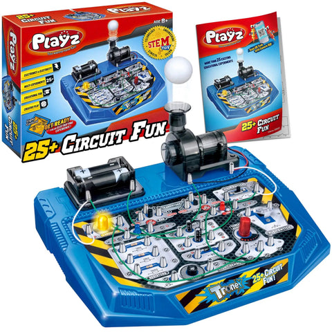 Electrical Circuit Board Kit For Kids With 25 Plus STEM Projects Learn Electricity, Voltage, Currents, Resistance And Magnetism