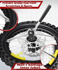 Dirt Bike Tire Changing Tool Kit With 10mm 12mm 15mm Axle Adapters Fits 16 To 21 Inch Wheels Quick Tire Change On The Trail Foldable Design