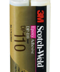 DP110 Gray Flexible Two Part Epoxy Adhesive for metals, plastics, concrete, wood, and composites in a Duo-Pak container