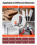 Badass Three In One Compact Belt Sander Setup With 13 Inch Sanding Strap And 2.75 Inch Grinding Wheel Combo for wood sanding and blade sharpening.