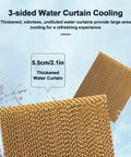 Thickened water curtain for Heavy Duty Evaporative Portable Air Cooler With Beastly 2943 Cfm Airflow And 13.2 Gallon Tank.