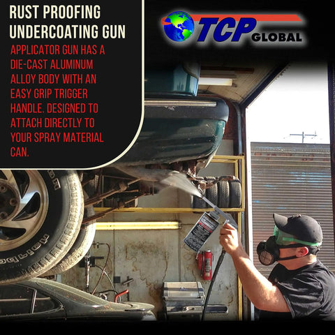 Built Tough Pneumatic Undercoating Spray Gun And Auto Rust Proofing Applicator With Smooth Texture Control for easy application on vehicles.