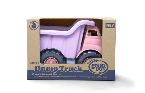 Pink Dump Truck Toy For Toddlers, BPA Free And Phthalates Free Eco Friendly Plastic Play Vehicle in packaging