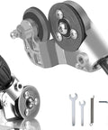 Drill Nibbler Sheet Metal Cutting Tool Attachment With Adapter for cutting iron, steel, copper, aluminum, and white sheet metal.