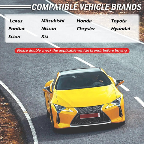 Yellow car on road, compatible brands for Easy Fit Transmission Shift Cable Bushing Repair Kit Replacement listed above.