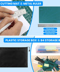 82 Piece Pro Model Tool Kit for Plastic Model Kits with A4 cutting mat, metal ruler, storage box, and B4 storage bag