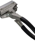 Jaws Metal Bender, 3-1/2 Inch Wide Blades, Lightweight Die Cast Aluminum Hand Tool, angled view