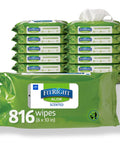 Aloe Based Personal Cleansing Wipes For Sensitive Skin, Scented, Large 8 By 10 Inch Incontinence Wipes, 816 Count
