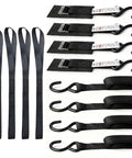 1 Inch By 10 Foot Motorcycle Tie Down Straps With Cam Buckle Quick Release 1200 Pound Break Strength For Dirt Bike ATV Truck Trailer 4 Pack