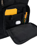 Interior pocket view of 27L Single Compartment Laptop Backpack With Durable Duravax Base Rain Defender Water Repellent 1200 Denier Polyester Built For The Daily Grind On The Go For Work School Or Travel Laptop Sleeve Included