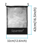 Three Pack Scuba Diving Mesh Bags SMB Pouches For Gear And Snorkeling Equipment shown with dimensions 32x42 cm