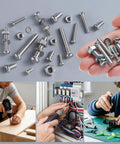 537Pcs Metric Bolts Nuts And Washers Kit M3 M4 M5 M6 Stainless Steel 304 Phillips Pan Head Machine Screws in use for repairs