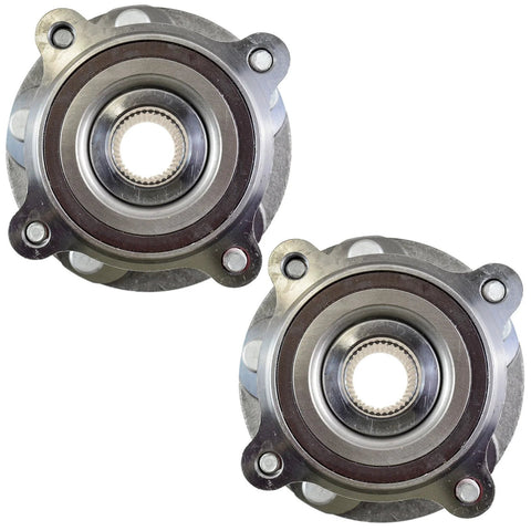 Front Left And Right Wheel Bearing And Hub Assembly Set For 4X4 Rigs Only Compatible With Toyota Tundra 4X4 2007-2021 And Sequoia 4WD 2008-2022, 2-Piece OE Replacement Wheel Hub Kit, Pair