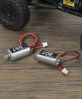 Two 050 Brushed 55T and 80T motors with 11T pinion for SCX24 Deadbolt Chevrolet Wrangler Gladiator Bronco crawlers upgrade parts.