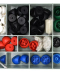 Molecular Model Kit With 220 Pieces And 65 Atoms VSEPR Advanced Set For Organic And Inorganic Chemistry in open compartment case