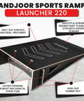 Extra Wide Kids Jump Ramp 23.62 Inch, slip resistant, heavy duty, supports up to 3 adults, ultra stable for big tricks, black color