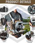 Fly Fishing Chest Pack Waterproof Tackle Backpack With Multiple Compartments Lightweight Ergonomic Pouch in use