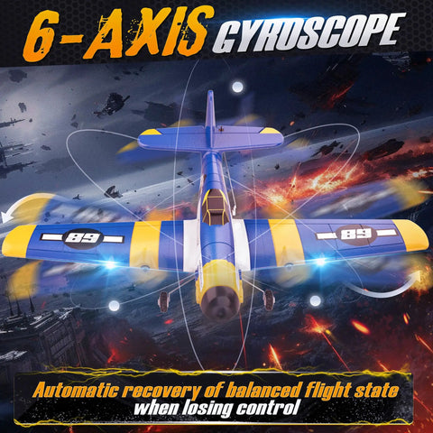 HQ089 RC Plane For Kids And Adults Easy To Fly Remote Control Airplane And RC Helicopter With 6 Axis Gyro Noob Friendly Toy