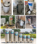 Food Grade Stainless Steel Pressure Tank 300 Liter Vertical Hydro Vessel With Built In Auto Pump For Sprinklers And Hot Water Heaters.