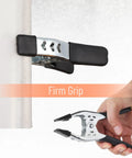 Close-up of Beast Mode Spring Clamps Set 8 Pack 6 Inch with PVC Coated Tips, showing strong grip in use.