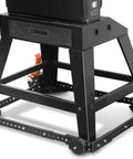 Mobile Base For Saws And Tools, Heavy Duty 500 Pound Capacity, visible square frame with adjustable fit and casters